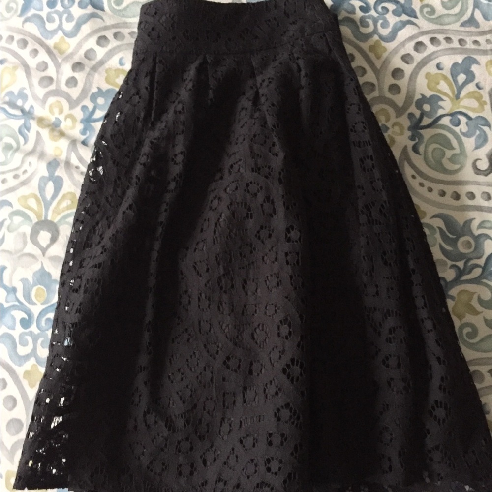 EUC Banana Republic Black Lace Skirt